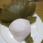 和菓子 みゆき - 葉を剥いてみました