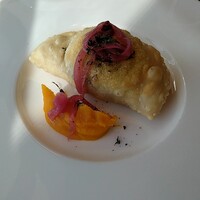 イタリアンダイニング ケシキ - ほうれん草とアーティチョークのパンツェロット　南瓜クリーム