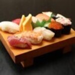 五兵衛 - ランチ握り⑩貫セット