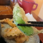 そば処 一庵 - ししとうの天麩羅