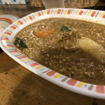 村上カレー店・プルプル - ナット挽肉ベジタブル（辛さ5番）