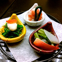明日香 北千住本店 - ちぎり餅器三種盛り