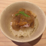 味ひろ - 海鼠腸の飯蒸し