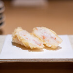 たきや - 柴山の蟹の湯葉巻き  蟹味噌と