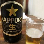 大衆割烹 三州屋 神田本店 - ビールはサッポロの黒生