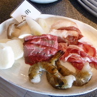 舞浜Teppanyaki＋ - 鉄板焼き（焼く前）