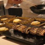 銀座 結絆 - カマス岩狭焼き焼き大根蕗の味噌