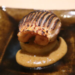 銀座 結絆 - カマス岩狭焼き焼き大根蕗の味噌