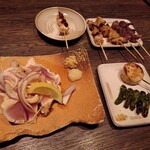 焼き鳥 やえん - タタキに串色々