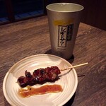 焼き鳥 やえん - レモンサワー＆砂肝