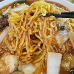 中華料理 唐韻 - リフト、麺は意外と柔らかい
