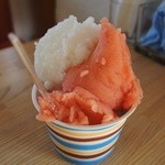 ジェラテリア ジェリーム - ブラッドオレンジ×2、カルピスレモン