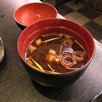 菊寿司 本店 - セットの赤だし