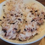 農家レストラン いぶき - 黒米ご飯