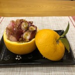 お酒とごはん　菜々 - 真鯛とタコのカルパッチョ風　(八朔)