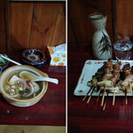 狸の焼鳥 - 最早せつめいなど要るまい。ｳﾏｲ不味いを超えたﾅﾆかが、ここにある（ぼくchangだけね爆