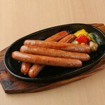 Lamb Genghis Khan (Mutton grilled on a hot plate) /crispy pork sausage (5 pieces)