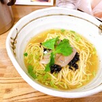 きくや - 真鯛とお茶出汁の雫SOBA〜鯛飯付き〜狭山ヶ丘鈴ノ木自家製麺使用〜