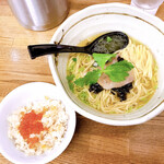 きくや - 真鯛とお茶出汁の雫SOBA〜鯛飯付き〜狭山ヶ丘鈴ノ木自家製麺使用〜