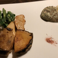 鉄板焼 摩天楼 東京スカイツリー・ソラマチ店 - アワビの鉄板焼き