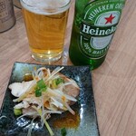 鶏蕎麦かかし - ビール&お通し