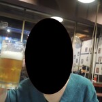 小歇茶亭 - ビールの大きさが伝わってほしい