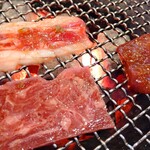 Yakiniku Reimen Yamanakaya - 平日ランチ 冷麺大 元氣カルビ＆牛タンさがり＋レバー