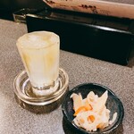 居酒屋せんて - 梅割り［320円］とお通し