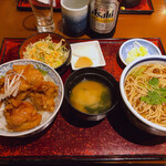 香露庵 - ♦︎空揚丼セット共に大盛り ¥1,450