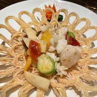 重慶飯店 名古屋店 - 帆立貝とイカの発酵唐辛子炒め