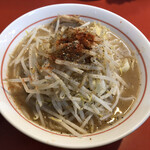 千里眼 - ラーメン 麺130g ショウガ・アブラちょっとのカラアゲ別皿で 780円