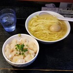 塩そば専門店 桑ばら - 活き帆立丼と塩かけそばの定食