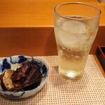 玄海鮨 - シャルドネ・スパークリング  カンパチのアラ炊き