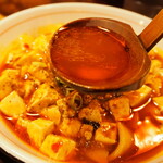 芙蓉苑 - 芙蓉麻婆太麺（スープ）