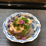 松寿司 - かわはぎ。肝がまろやか。