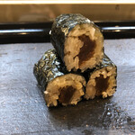 松寿司 - 究極のシメの干瓢巻き。赤酢シャリとマリアージュ♡