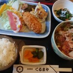 くるまや - うどん定食(税込900円)