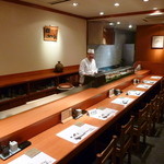 鮨 おさむ - 気さくな大将（掲載許可済み）