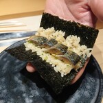 鮨 唐島 - イワシの手巻き