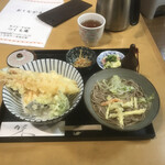 つくも庵 - えび天丼ミニそば