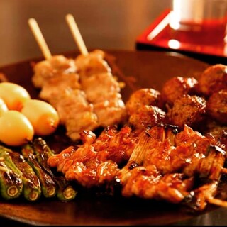 Grilled skewer are made with carefully selected domestic ingredients for each part and are extremely delicious.