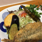 魚や はらとく - 野菜は素揚げで提供されました