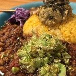 カレー独歩ちゃん - 手摘みした蕗の薹のトッピング