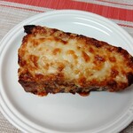 ラトリエ･デュ･パン - リベイクして食べたクロックムッシュ パンはカンパーニュ