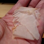 御料理 まつ山 - 0.1ミリに卸した鮪節