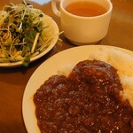 Mainichi Bokujou - カレーライス・サラダ・スープ