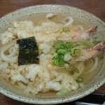 かじまや - 天ぷらうどん（小）アップ