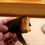 鮨 あらい - タイラガイの磯辺焼き