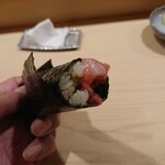 鮨 あらい - 中落ち手巻き