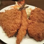 キッチン大正軒 - ヒレかつミックス定食 単品